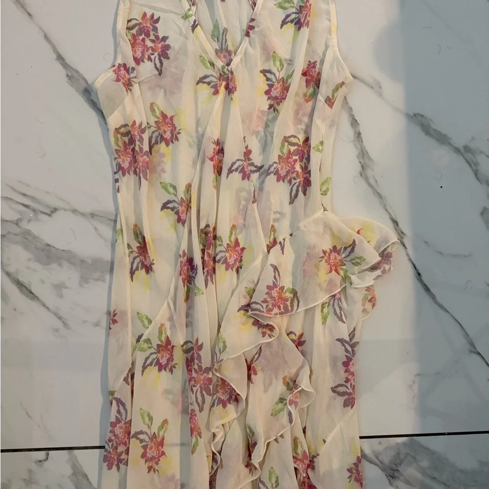Free People Cream Sleeveless V-Neck Maxi Sundress - Picture 6 of 10
